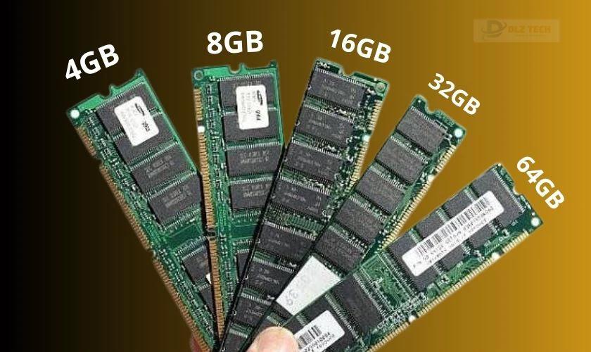 Dung lượng RAM laptop phổ biến hiện nay