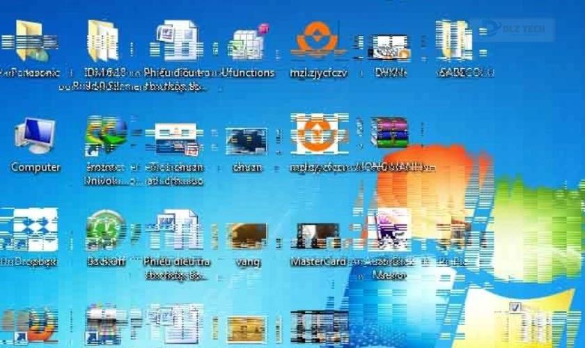 Chữ trên màn hình laptop bị nhòe