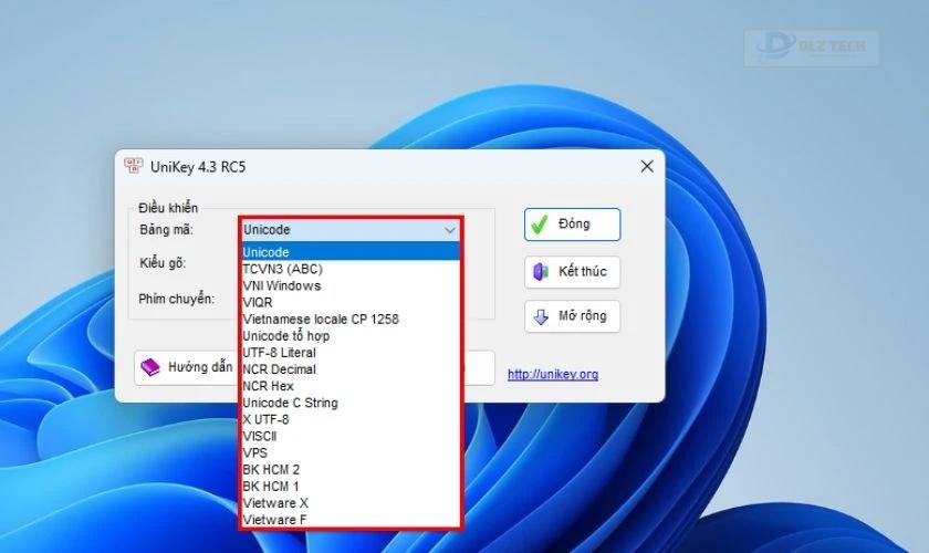Đảm bảo đã chọn đúng bảng mã và font chữ