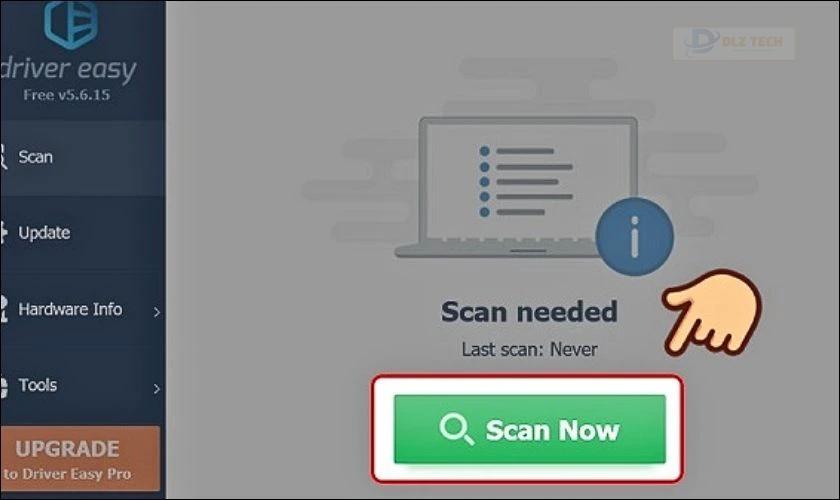 Bấm Scan Now để quét Driver trên máy tính của bạn