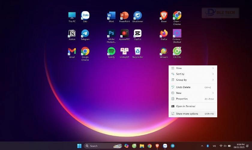 Menu chuột phải Win 11 là gì?