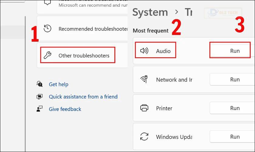 Cho máy chạy Windows Audio Troubleshooter