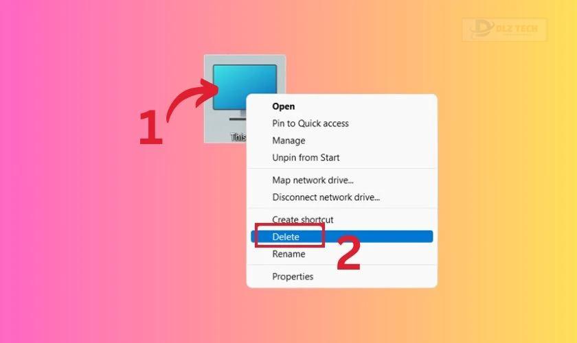 Cách ẩn biểu tượng My Computer