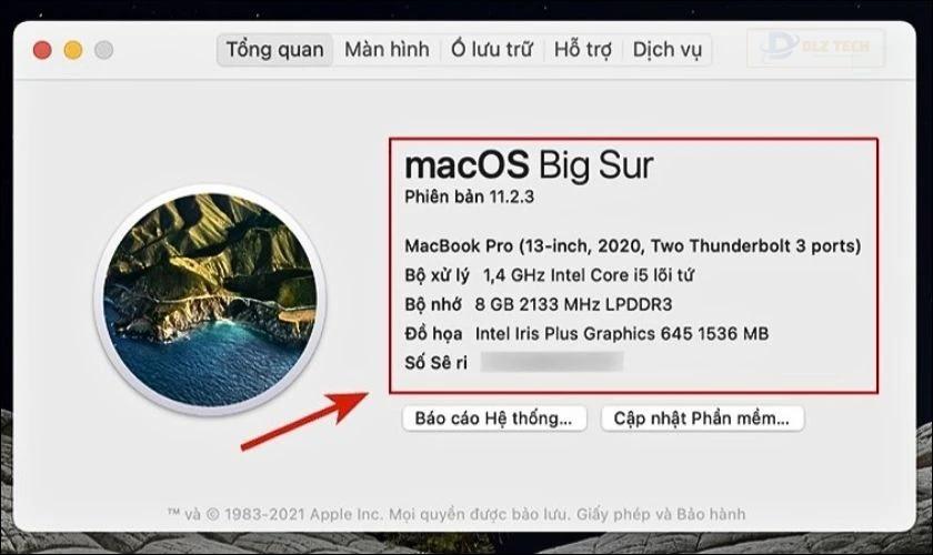 Cách kiểm tra RAM MacBook