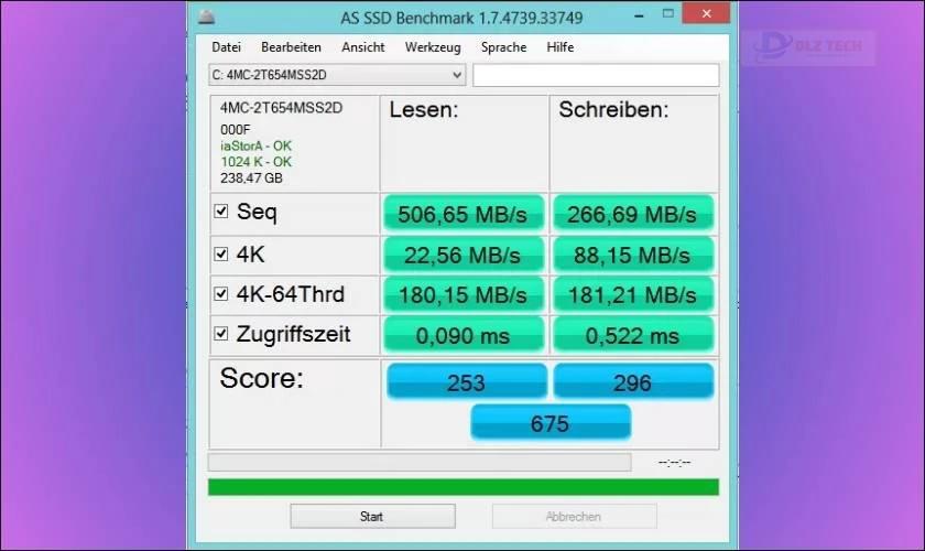 Phần mềm kiểm tra ổ cứng AS SSD Benchmark