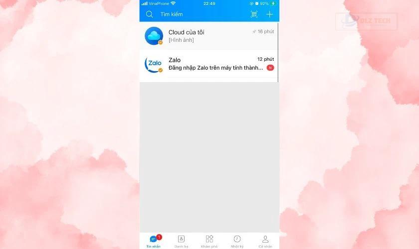 Truy cập giao diện chính và thay đổi các thông tin cá nhân cần thiết