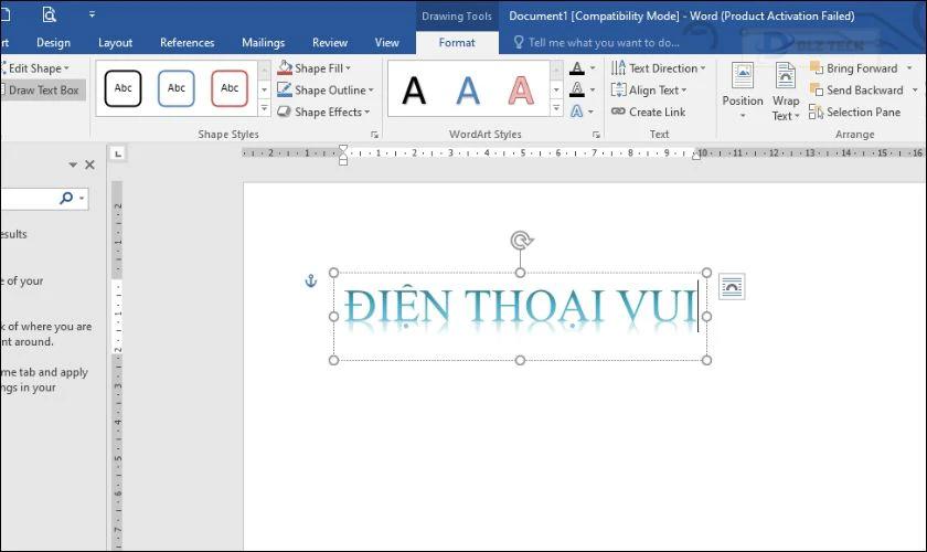 Tạo chữ nghệ thuật trong Word: Hướng dẫn nhanh