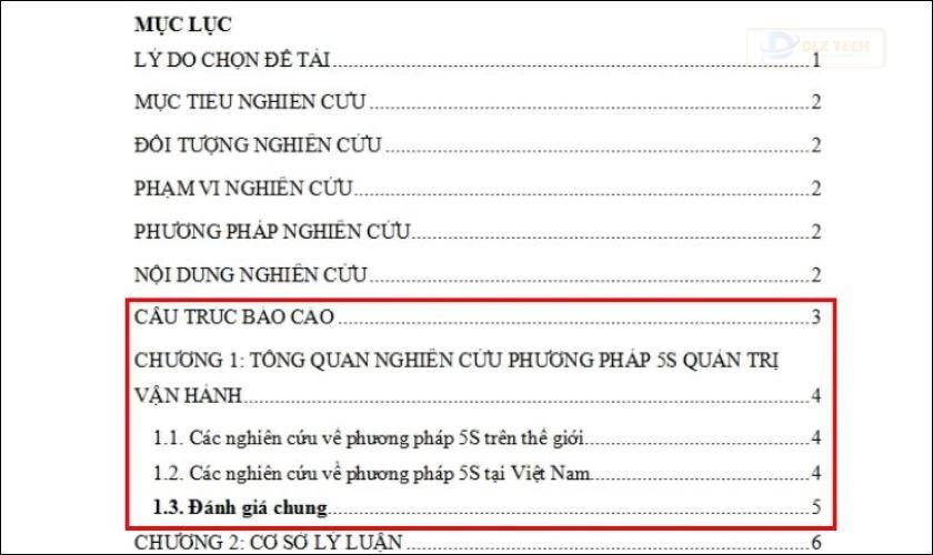 Lỗi thường gặp khi tạo mục lục hình ảnh trong Word