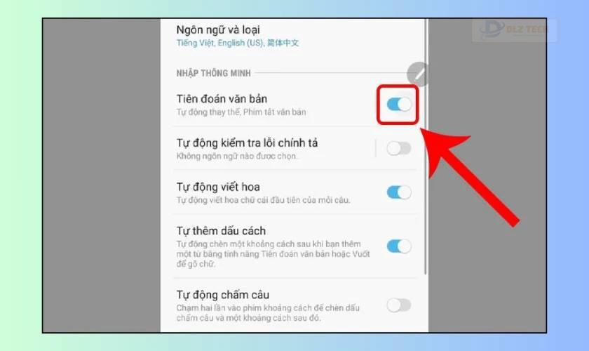 Tắt tiên đoán văn bản trên Xiaomi