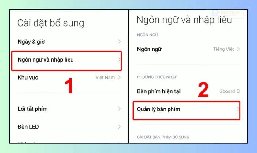 Quản lý bàn phím