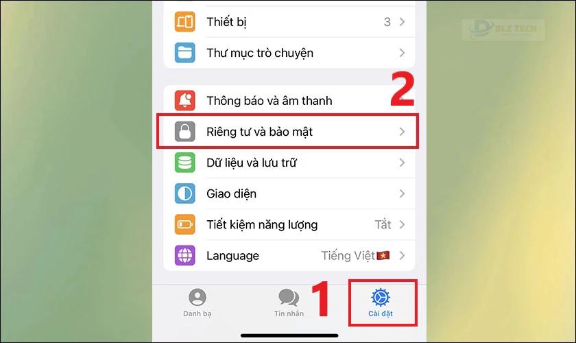 Điều chỉnh cài đặt quyền xem trạng thái online