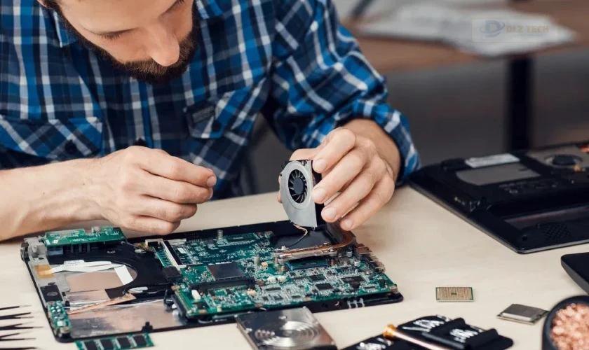 Lưu ý khi thay chọn địa điểm thay card màn hình laptop