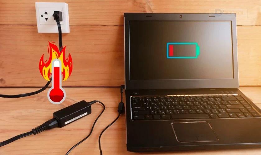 Nhiệt độ tăng bất thường khi sạc pin