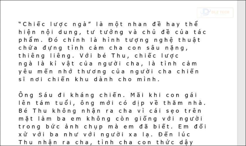 Kết quả khi thay đổi khoảng cách giữa các chữ