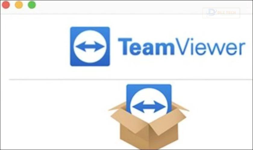 Khi cửa sổ cài đặt hiện ra, nhấn vào biểu tượng Install TeamViewer