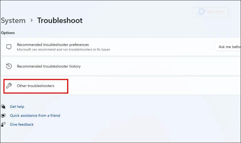 Other troubleshooters