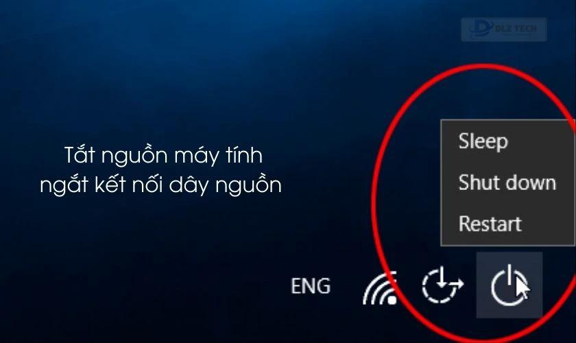 Ngắt kết nối dây nguồn