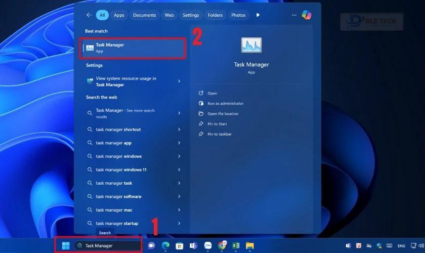 Mở Task Manager từ Power User