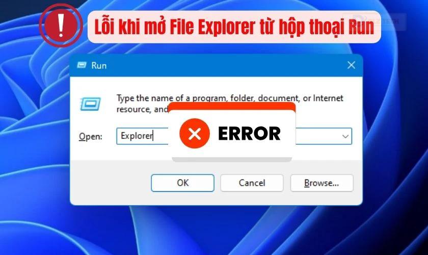 Nguyên nhân gây ra lỗi Windows cannot find, make sure you typed the name correctly