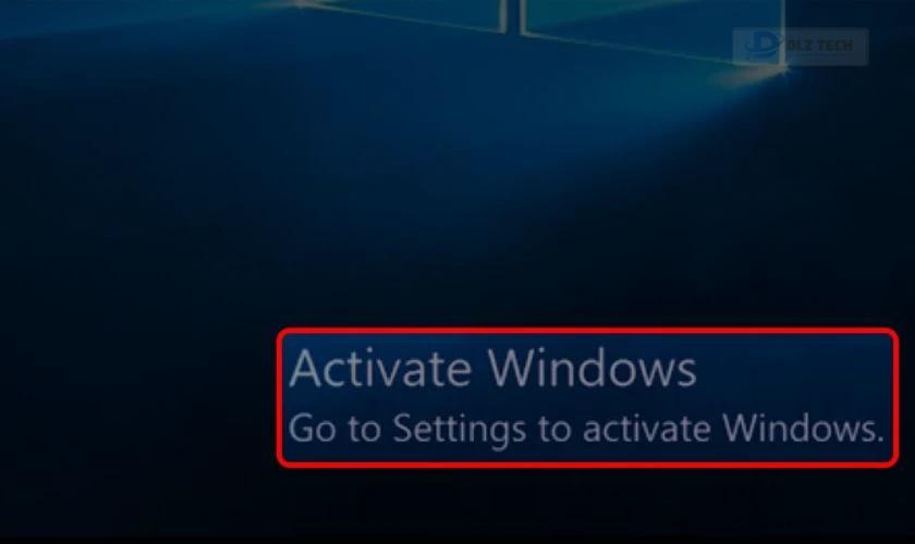 Windows is activated using your organization