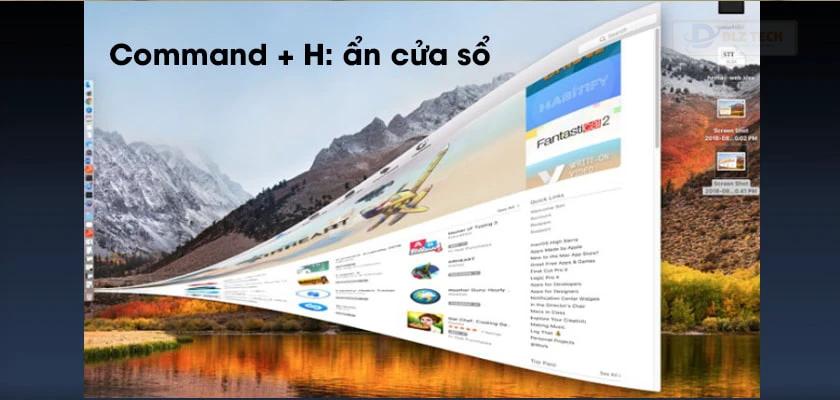 Ẩn và thu nhỏ cửa sổ màn hình