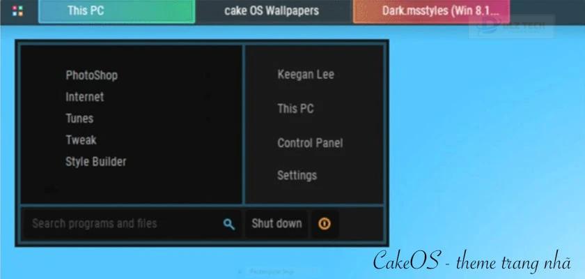 theme win 10 CakeOS