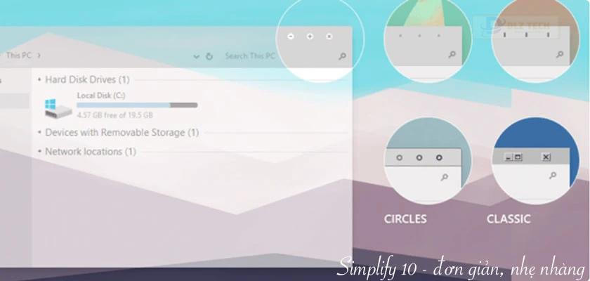 Simplify 10 - theme win 10