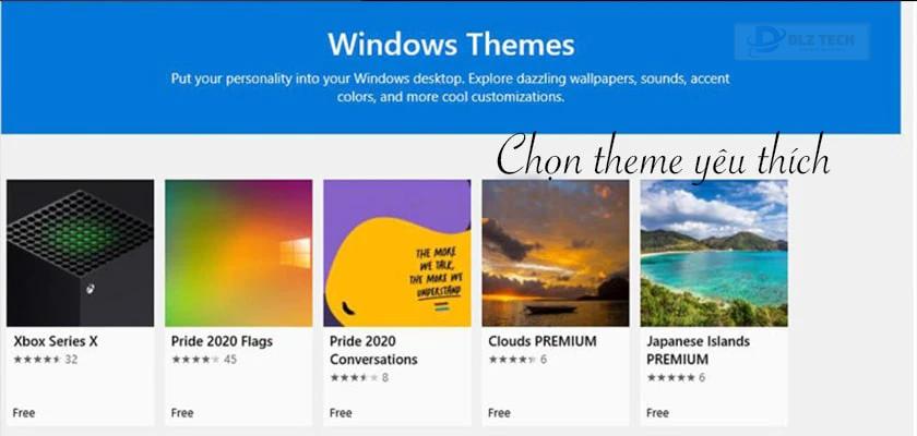 Cách đổi theme khi download về