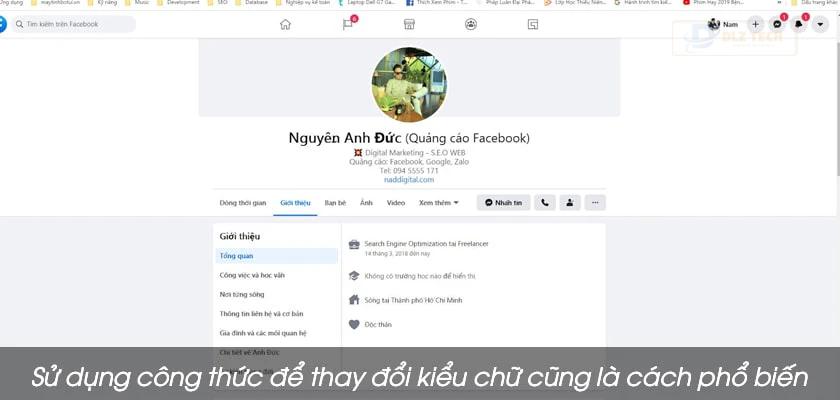 Sử dụng công thức