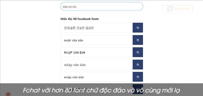 Fchat - Công cụ giúp chuyển đổi font chữ Facebook
