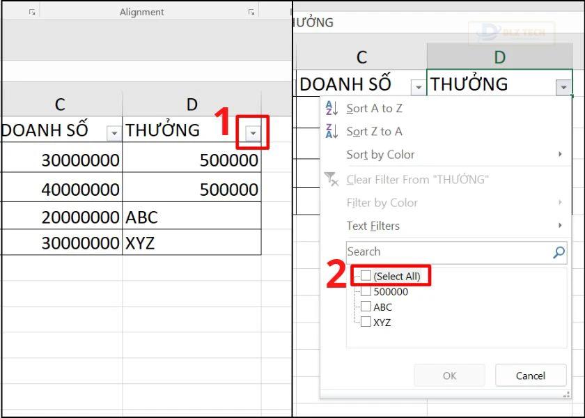 cách tính tổng với subtotal