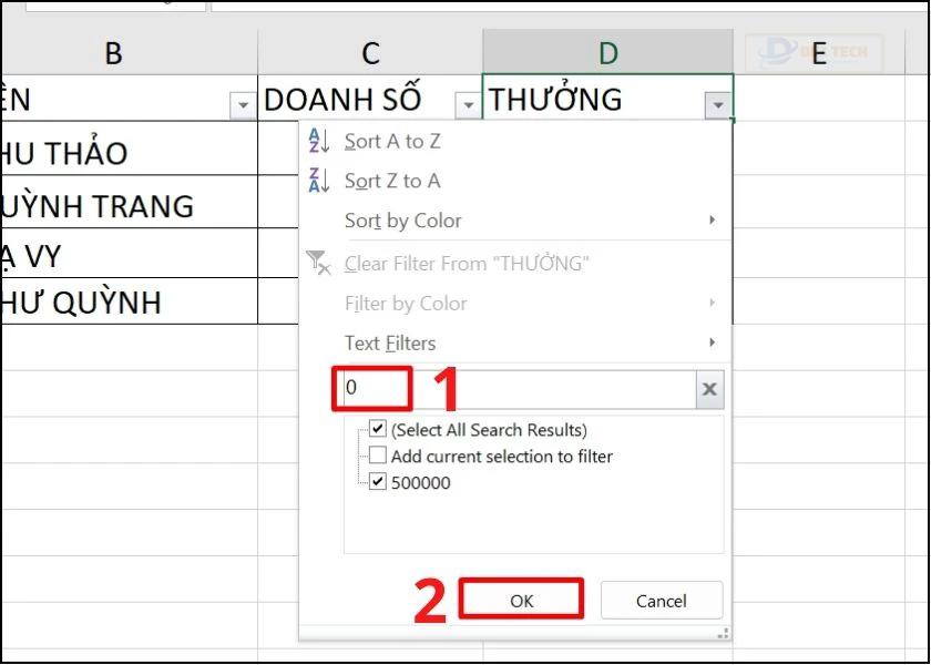 cách tính tổng subtotal