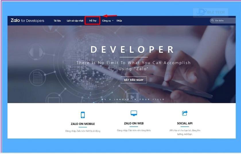 website hỗ trợ zalo