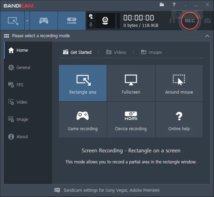 ứng dụng quay màn hình pc Bandicam