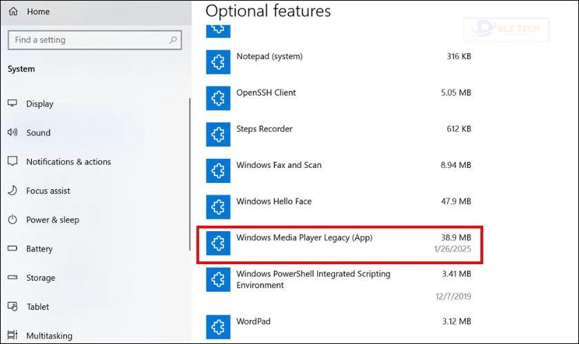 Sửa lỗi bằng cách cài đặt lại Windows Media Player