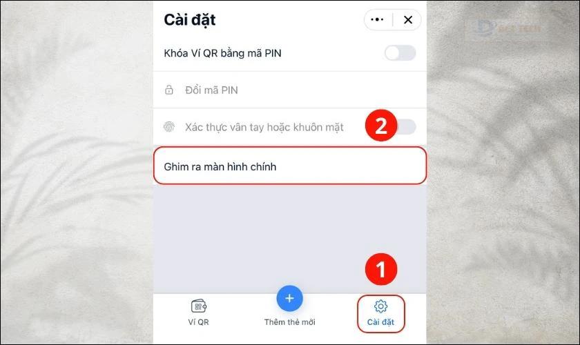 mở app