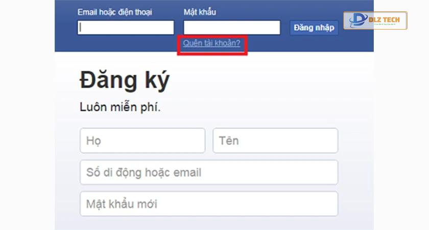 Khó khăn khi đăng nhập Facebook