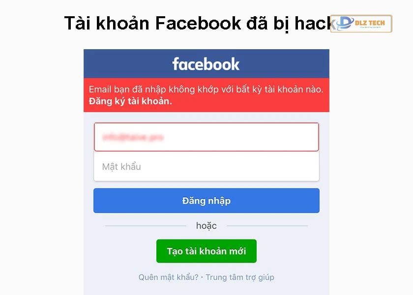 Khả năng tài khoản bị hack
