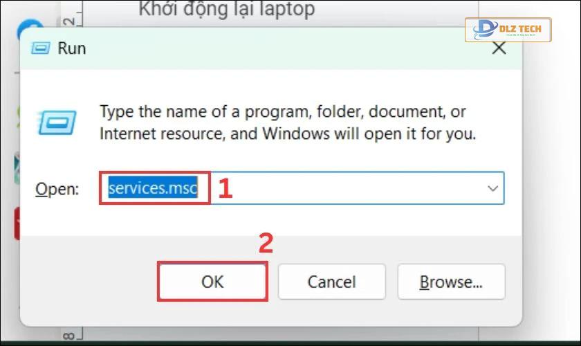 Khởi động lại Audio Services