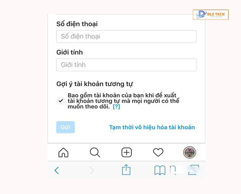 Cách khóa Instagram trên điện thoại