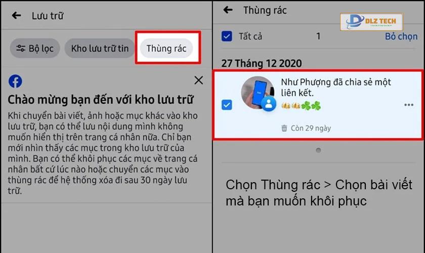 Khôi phục bài viết đã xóa trên Facebook qua điện thoại iPhone