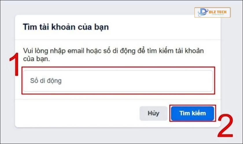 Khôi phục tài khoản Facebook