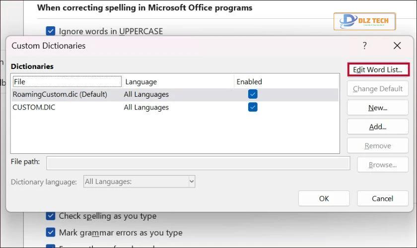 VÍ dụ minh họa cách sử dụng từ điển trên Word