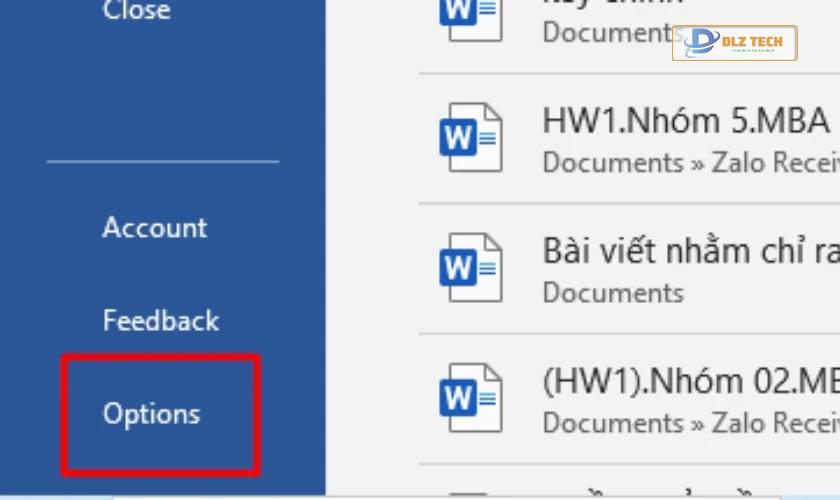 Các bước cài đặt sửa lỗi chính tả trên Word