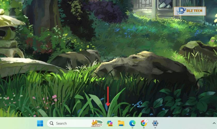 Giao diện thanh taskbar sau khi thay đổi