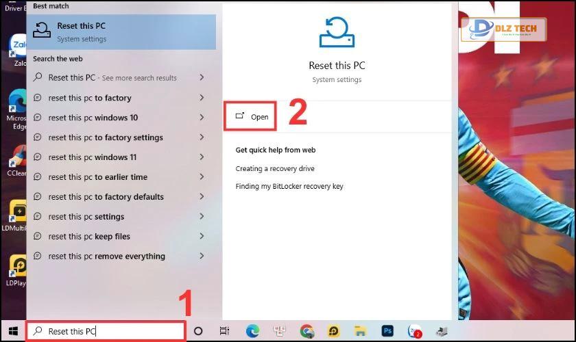 Khôi phục cài đặt gốc laptop