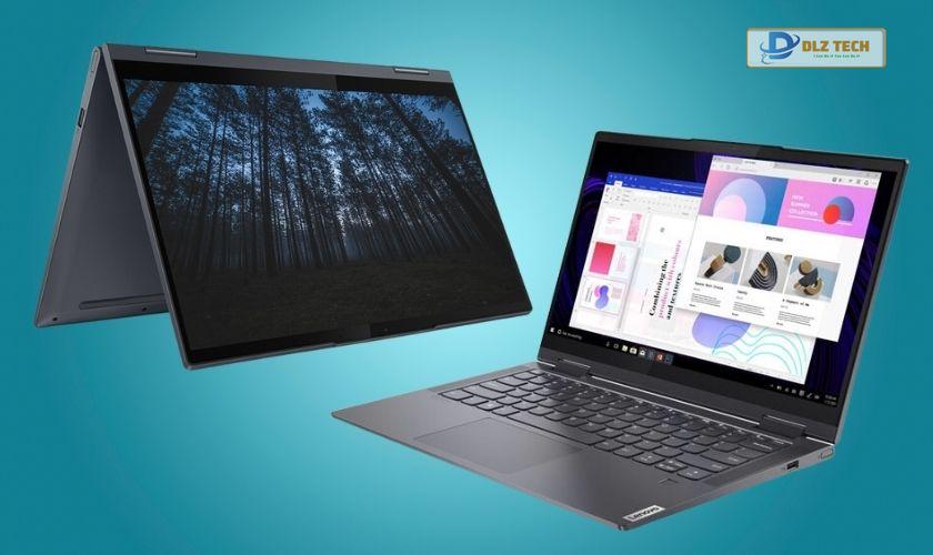 Laptop Lenovo Yoga Slim 7 14ACN6 82N7002MVN gập mở 360 độ