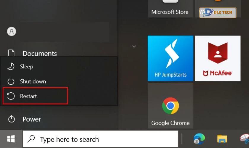 Khởi động lại laptop