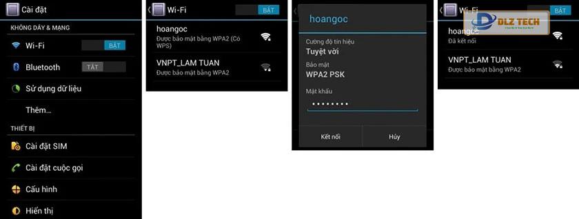 Cách kết nối Wi-Fi với điện thoại
