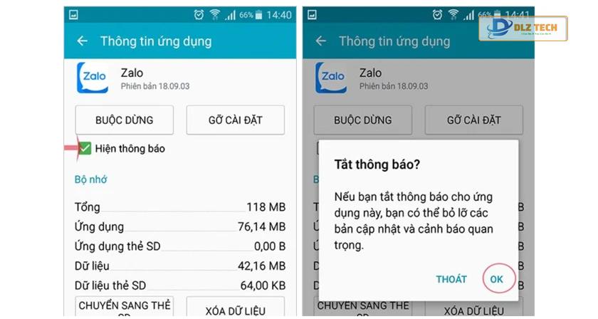 Hướng dẫn tắt thông báo Zalo trên điện thoại